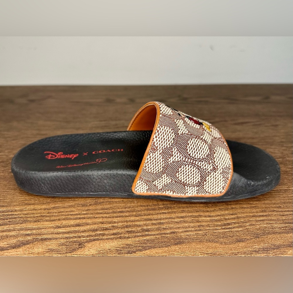 Coach X Disney Sport Slide with Mickey Mouse Embroidery Size 7 - Picture 7 of 11